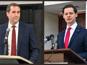 Phillip Ensler, John Wahl meet in lieutenant governor debate