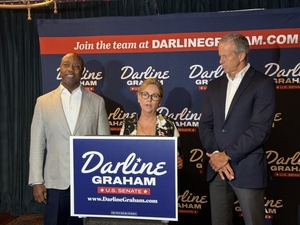 US Senate majority leader campaigns with Darline Graham in SC, saying GOP can’t ‘take any chances’