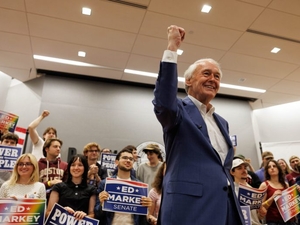 Markey rolls to victory