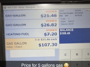 Gasoline hits $26 per gallon in the northwest Alaska village of Shungnak