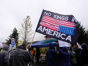 Alaskans join nationwide No Kings rally focused on getting out the vote