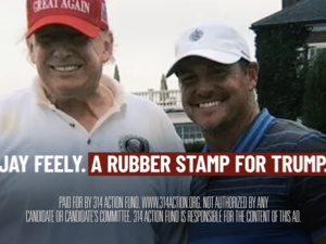 Democratic group launches $1M ad blitz highlighting Jay Feely’s allegiance to Donald Trump
