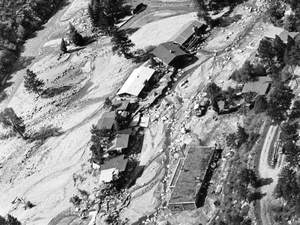 Fifty for 150: 20-foot wall of water crashes down the Big Thompson Canyon in 1976