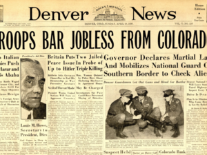 Fifty for 150: Depression-era Colorado closes its border with New Mexico in 1936