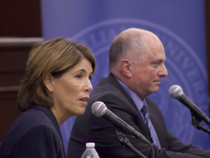 Foulkes, Block share views on government efficiency and affordability in first post-primary matchup