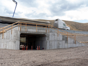 Crews finishing new wildlife crossing in southeast Idaho to protect migrating deer