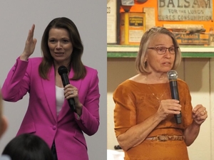 Miller-Meeks, Bohannan spar on Iran war, rising costs in 1st District debate
