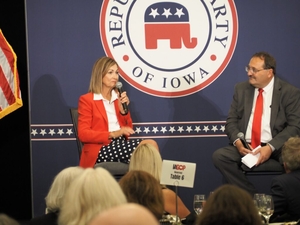 Lahn touts Trump endorsement, Hinson cites Democrats’ optimism at GOP dinner