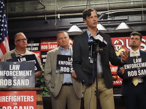 Democrat Rob Sand calls for prioritizing public safety as property tax growth slows