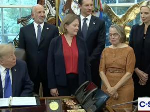 President Donald Trump announces $15 billion steel mill in Iowa