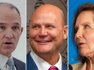 Three Kansas GOP candidates for governor share harmony, hostility in party-sponsored debate