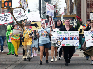 The art of protest is alive and well in Kansas. It is the color of democracy.