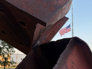 After 9/11, this Kansas town forged an unlikely bond with the FDNY. It is honored in tumbling steel.