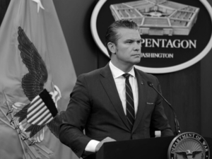 Behold the blasphemy of Pete Hegseth. The American apocalypse is nigh.