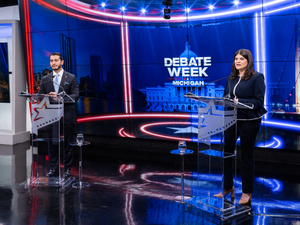 El-Sayed, Stevens sharpen contrasts in first one-on-one Senate debate