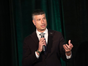 Barrett highlights innovation and national security at MSU mobility summit