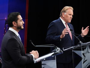 El-Sayed, Rogers trade barbs, accusations during first televised U.S. Senate debate