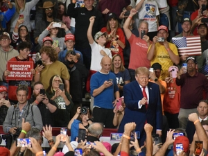 Trump invokes anti-Muslim rhetoric to attack El-Sayed at Michigan rally supporting Rogers, James