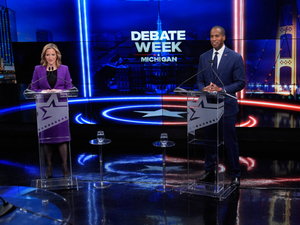 Benson, James tackle affordability, federal relations at first gubernatorial debate
