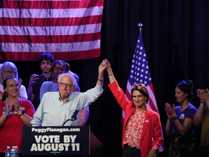 Bernie Sanders headlines First Avenue rally for Peggy Flanagan in contentious senate race