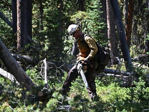 Firefighters make progress on state’s largest fire, scenic byway closed