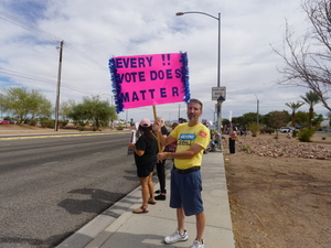 No Kings rally in Las Vegas coincides with first day of early voting
