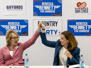 Democrat Rebecca Bennett campaigns with Gabby Giffords in push to flip House seat