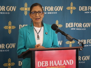 Democratic New Mexico nominee Haaland looks ahead to November race for governor