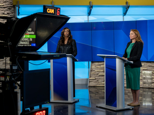 New Mexico Dem US Rep. Stansbury debates 1st Congressional District GOP challenger Okpareke