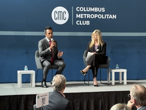 Ramaswamy discusses death and taxes in Ohio at Columbus Metropolitan Club