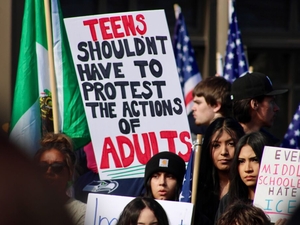 Salem-Keizer students lead walkout, rally over immigrant rights at Oregon Capitol