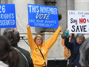 No Kings rally brings early voting message in the Philly suburubs