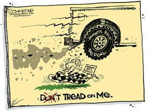 John Cole’s Tennessee: Tread on me.