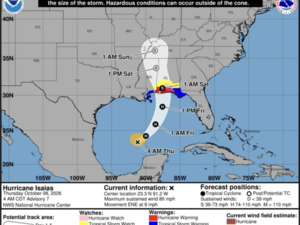 Tennessee prepares for heavy rain, strong winds brought by Hurricane Isaias