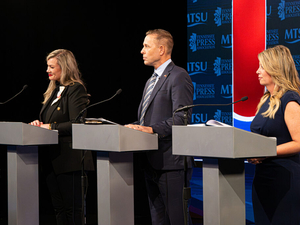 Green and Pinkston speak after gubernatorial forum. Here are the biggest takeaways