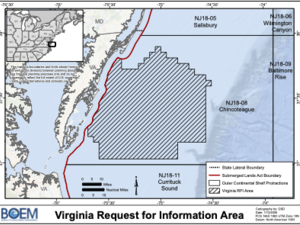Federal government scouts for interest in mineral mining off Virginia shores