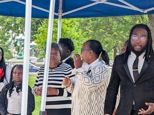Evers raises Juneteenth flag over Wisconsin Capitol, honors the late Michael Johnson