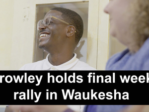 David Crowley campaigns in Waukesha