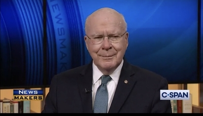 Former U.S. Sen. Patrick Leahy, D-Vt., during a C-SPAN appearance on Nov. 21, 2019. (Photo from C-SPAN)