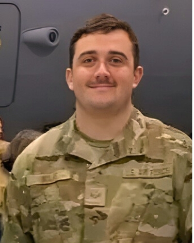 U.S. Air Force Staff Sgt. Andrew Wolfe, 24, of Martinsburg, W.Va., was shot on Nov. 26, 2025, while on mission with the West Virginia National Guard in Washington, D.C. (Photo courtesy of Joint Task Force-District of Columbia)