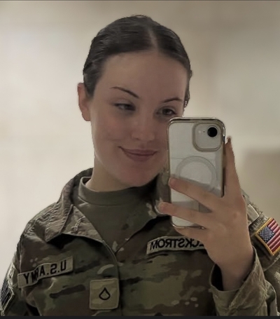 U.S. Army Spc. Sarah Beckstrom, 20, of Summersville, W.Va. , died on Thursday, Nov. 27, 2025, after she was shot while on mission as a member of the West Virginia National Guard in Washington, D.C. (Photo courtesy of Joint Task Force-District of Columbia)