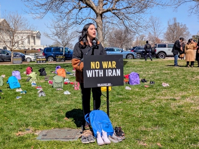 U.S. Rep. Yassamin Ansari, D-Ariz., who is Iranian-American, spoke on Capitol Hill on March 18, 2026, against President Donald Trump's joint war in Iran with Israel. (Video by Ashley Murray/States Newsroom)