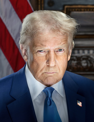 Official portrait of President Donald Trump. (Courtesy Library of Congress)