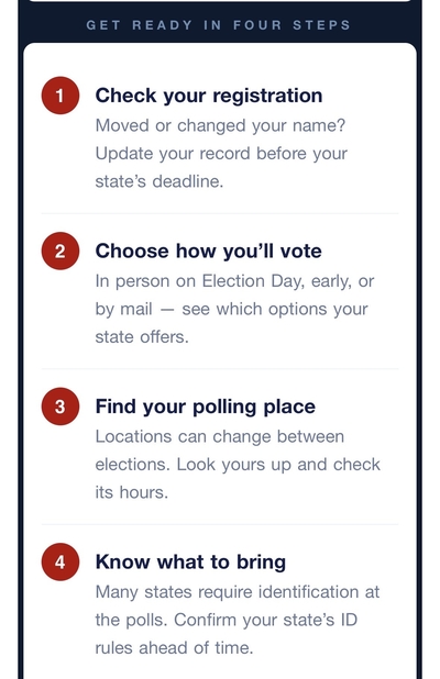 A portion of an email from the White House urging Americans to vote, including by mail. (States Newsroom photo)