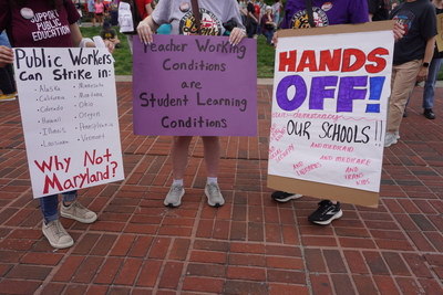 May Day rally expands to broad anti-Trump protest in Baltimore, across the nation