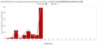 Holiday heat wave sent hundreds to Maryland emergency rooms