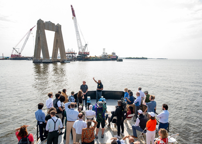 As costs balloon, state officials pitch Key Bridge project to key federal lawmakers