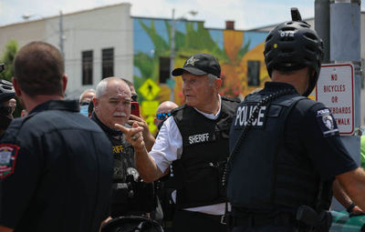 In Graham, hundreds of protesters demand removal of Confederate statue, sheriff’s resignation