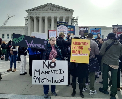 abortion rights demonstrators