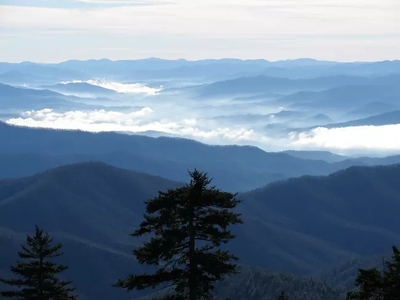 View of Western North Carolina from Clingmans Dome in the Great Smoky Mountains National Park